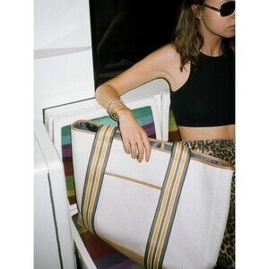 NEW | Paravel Cabana Canvas Tote | LARGE | Shandy